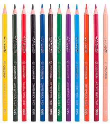 Карандаши цв. Deli EC00300 ColoRun трехгран. тополь 12цв. коробка/европод.