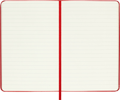 Блокнот Moleskine CLASSIC MM710R Pocket 90x140мм 192стр. линейка твердая обложка красный
