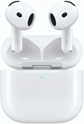 Гарнитура вкладыши Apple AirPods 4 ANC A3055,A3056,A3059 белый беспроводные bluetooth в ушной раковине (MXP93ZA/A)