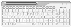 Клавиатура A4Tech Fstyler FBK25 белый/серый USB беспроводная BT/Radio slim Multimedia