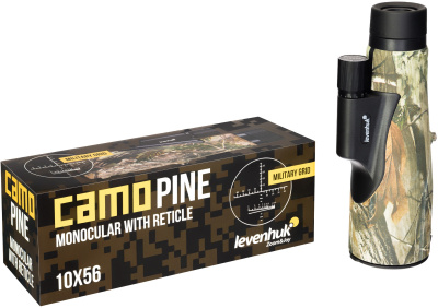 Монокуляр Levenhuk 10-10x 56мм Camo Pine 10x56 камуфляж (81947)
