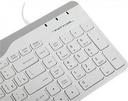 Клавиатура A4Tech Fstyler FK25 белый/серый USB slim