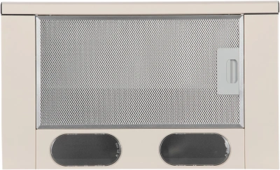 Вытяжка встраиваемая Elikor Интегра 50П-400-В2Л топленое молоко управление: кнопочное (1 мотор)