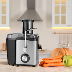 Соковыжималка центробежная Vitek VT-3653 1000Вт рез.сок.:600мл. стальной