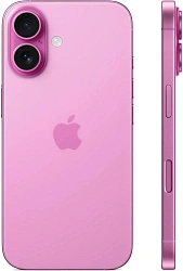 Смартфон Apple A3287 iPhone 16 256Gb розовый моноблок 3G 4G 1Sim 6.1" 1179x2556 iOS 18 48Mpix 802.11 a/b/g/n/ac/ax/be NFC GPS Protect