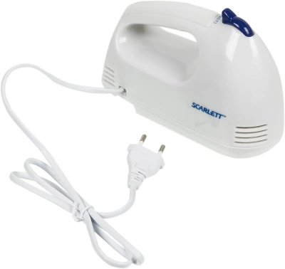 Миксер ручной Scarlett SC-HM40S03 200Вт белый/синий