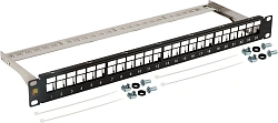 Патч-панель наборная Lanmaster LAN-PPN24OK-STP 19" 1U 24x FTP