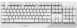 Клавиатура MSI Vigor GK30 белый USB for gamer LED