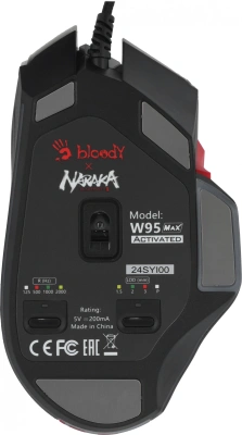 Мышь A4Tech Bloody W95 Max Naraka белый/рисунок оптическая 12000dpi USB 6but