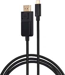 Кабель Buro ver1.4 USB Type-C (m) DisplayPort (m) 1.5м (BU-TYPEC-DP-1.5M) черный