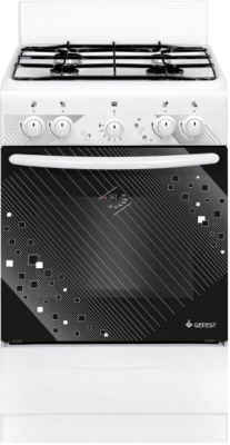 Плита Газовая Gefest ПГ 5100 0017 белый (без крышки) реш.сталь