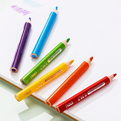 Карандаши цв. Deli EC134-24 Color Kids 5мм ассорти 24цв. коробка/европод. (24шт) 24 карандаша