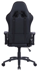 Кресло игровое Cactus CS-CHR-0099BLR с RGB-подсветкой черный/красный экокожа с подголов. крестов. сталь