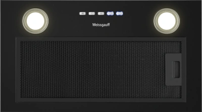 Вытяжка встраиваемая Weissgauff Fiona 60 BL черный управление: кнопочное (1 мотор)