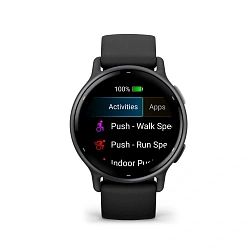 Смарт-часы Garmin Vivoactive 5 30.4мм 1.2" AMOLED корп.черный рем.черный разм.брасл.:125-190мм (010-02862-10)