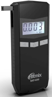 Алкотестер Ritmix RAT-650 электрохимический черный