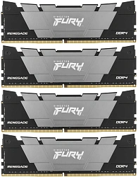 Память DDR4 4x8GB 3600MHz Kingston KF436C16RB2K4/32 Fury Renegade Black RTL Gaming PC4-28800 CL16 DIMM 288-pin 1.35В kit single rank с радиатором Ret