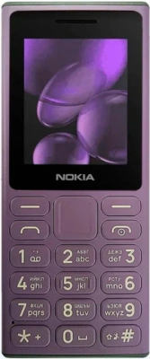 Мобильный телефон Nokia 108 DS TA-1627 фиолетовый моноблок 2" 126x160 Series 30+ GSM900/1800 Protect MP3