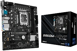 Материнская плата Asrock B860M-HDVP Soc-1851 Intel B860 2xDDR5 mATX AC`97 8ch(7.1) 2.5Gg RAID+VGA+DVI+HDMI+DP