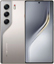 Смартфон Tecno Camon 40 256Gb 8Gb титан моноблок 3G 4G 2Sim 6.78" 1080x2436 Android 15 50Mpix 802.11 a/b/g/n/ac NFC GPS GSM900/1800 GSM1900 Protect FM microSD max1024Gb