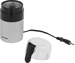 Кофемолка Vitek VT-1540 SR 120Вт сист.помол.:ротац.нож вместим.:40гр серебристый