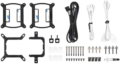 Система водяного охлаждения Thermaltake TH280 V2 Ultra Snow ARGB Soc-AM5/AM4/1200/1700/1851 белый 4-pin 34.7dB Al+Cu LCD Ret (CL-W406-PL14SW-A)