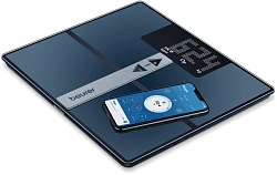 Весы напольные электронные Beurer BF980 WIFI/BT макс.180кг черный