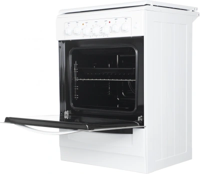 Плита Комбинированная Gefest ПГЭ 6102-02 0300 белый (металлическая крышка) реш.чугун