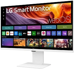 Монитор LG 31.5" UltraFine 32U830SA-W белый IPS LED 5ms 16:9 HDMI M/M матовая HAS Piv 1200:1 400cd 178гр/178гр 3840x2160 60Hz 4K USB 7.7кг
