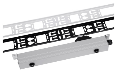 Кабельный органайзер Вертикальный ЦМО ВКО-М-42.150-9005 односторонний окна 42U глуб.:12мм