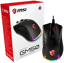 Мышь MSI Clutch GM50 черный оптическая 7200dpi USB 6but (S12-0401770-PA3)