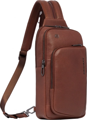 Рюкзак слинг мужской Piquadro Cronus CA6686S134/M коричневый кожа