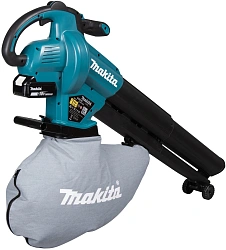 Воздуходувка-пылесос Makita DUB187T001 пит.:от аккум. бирюзовый/черный