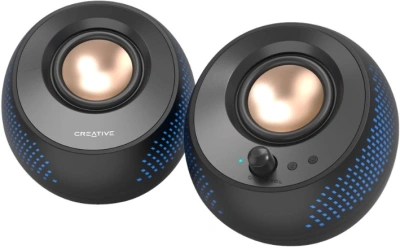 Колонки Creative Pebble X 2.0 черный 30Вт BT портативные