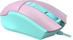 Мышь A4Tech Bloody L65 Max розовый/голубой оптическая 12000dpi USB 6but (L65 MAX/SKY PINK)
