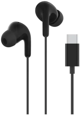 Гарнитура внутриканальные Xiaomi Type-C Earphones 1.25м черный проводные крепление за ухом (BHR8930GL)