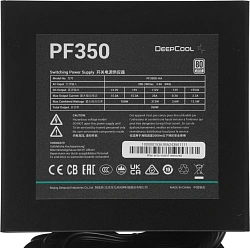 Блок питания Deepcool ATX 350W PF350 80 PLUS WHITE (20+4pin) APFC 120mm fan 6xSATA RTL