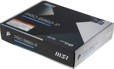 Материнская плата MSI PRO B860-P Soc-1851 Intel B860 4xDDR5 ATX AC`97 8ch(7.1) 5Gigabit RAID+HDMI+DP
