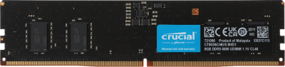 Память DDR5 8GB 5600MHz Crucial CT8G56C46U5 RTL PC5-44800 CL46 DIMM 288-pin 1.1В single rank Ret