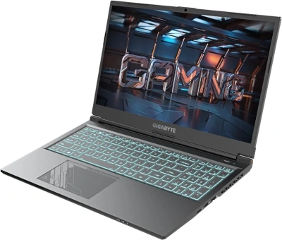 Ноутбук Gigabyte G5 Core i5 13500H 16Gb SSD512Gb NVIDIA GeForce RTX4050 6Gb 15.6" IPS FHD (1920x1080) FreeDOS black WiFi BT Cam (MF5-52KZ353SD)