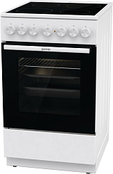 Плита Электрическая Gorenje GEC5B41WG белый стеклокерамика (без крышки)