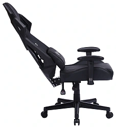 Кресло игровое Cactus CS-CHR-090BL черный экокожа/сетка крестов. нейлон