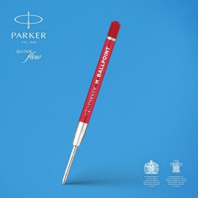 Стержень шариковый Parker QuinkFlow Basic Z09 (CW2166545) M 1мм красные чернила блистер (2шт)