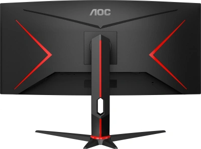 Монитор AOC 34" Gaming CU34G2X черный/красный VA LED 1ms 21:9 HDMI матовая HAS 300cd 178гр/178гр 3440x1440 144Hz FreeSync Premium DP FHD USB 8.1кг