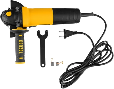 Углошлифовальная машина Denzel AG125-1100 1100Вт 11000об/мин рез.шпин.:M14 d=125мм (26906)