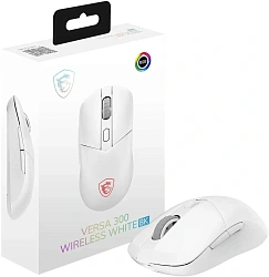 Мышь MSI Versa 300 W белый оптическая 26000dpi беспров. BT/Radio USB 6but (S12-4301620-CLA)
