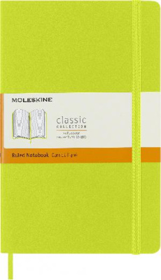 Блокнот Moleskine CLASSIC SOFT QP616C2 Large 130х210мм 192стр. линейка мягкая обложка лайм