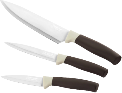 Набор ножей кухон. Rondell Mocco&Latte RD-1944 компл.:4предм. разд.дос. бежевый/коричневый блистер