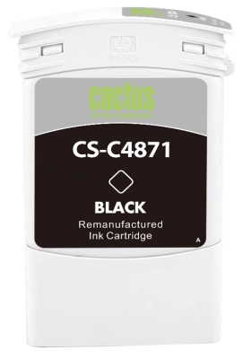 Картридж струйный Cactus CS-C4871 №80 черный для HP DJ 1050C/1055CM/1000