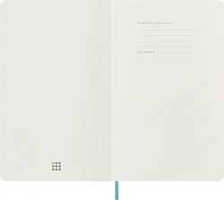 Блокнот Moleskine CLASSIC SOFT QP616B35 Large 130х210мм 192стр. линейка мягкая обложка голубой